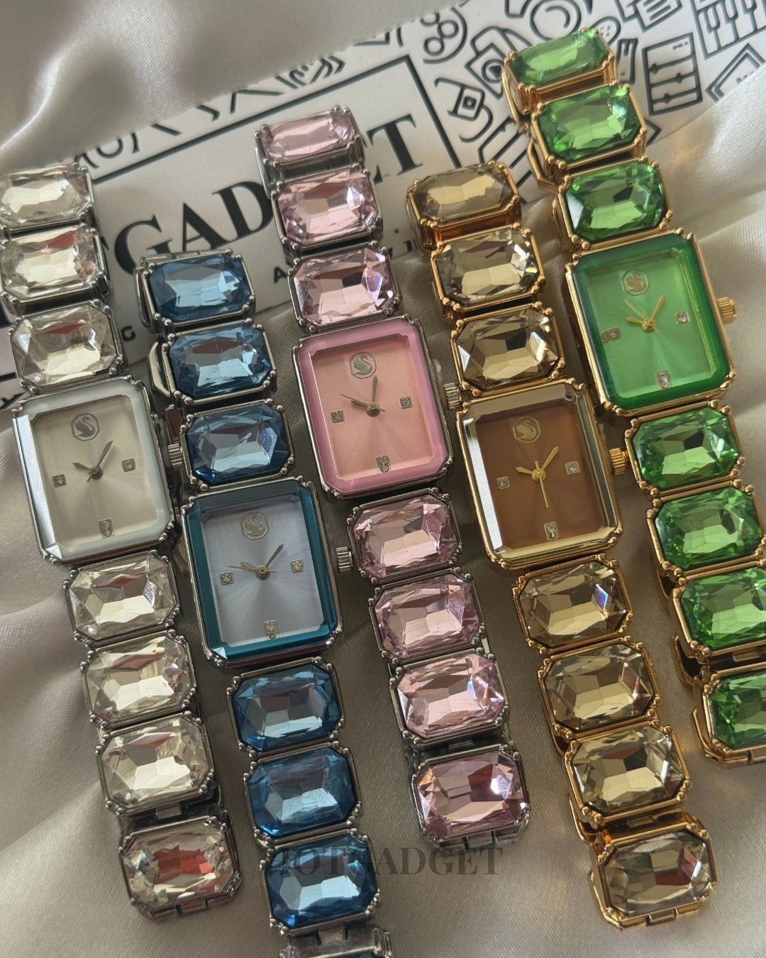 Swarvoski-Octagon (Bracelet Watch)