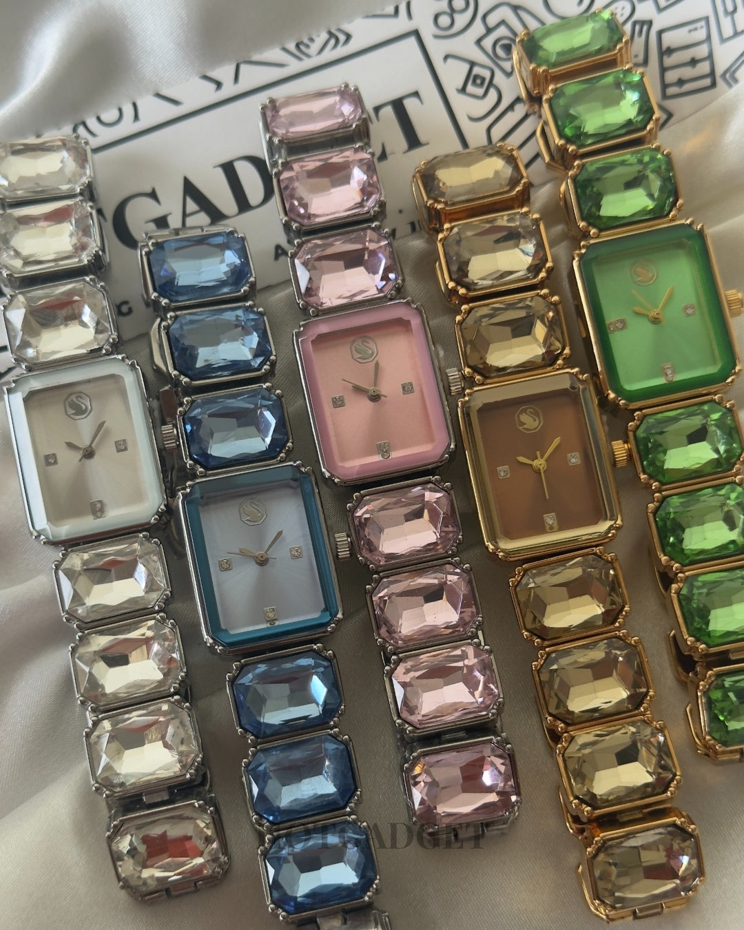 Swarvoski-Octagon (Bracelet Watch)