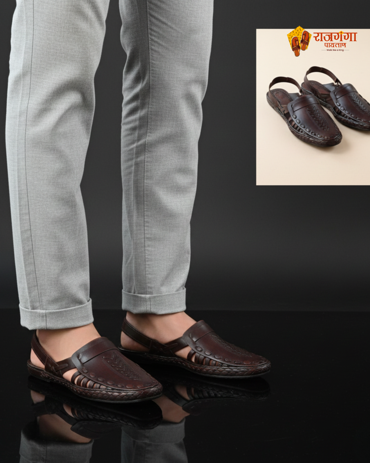 Belt Bantu Sandal (Kolhapuri Style)-1