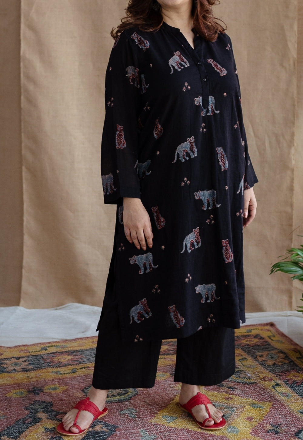 Ayushi Slub Cotton Straight Pant