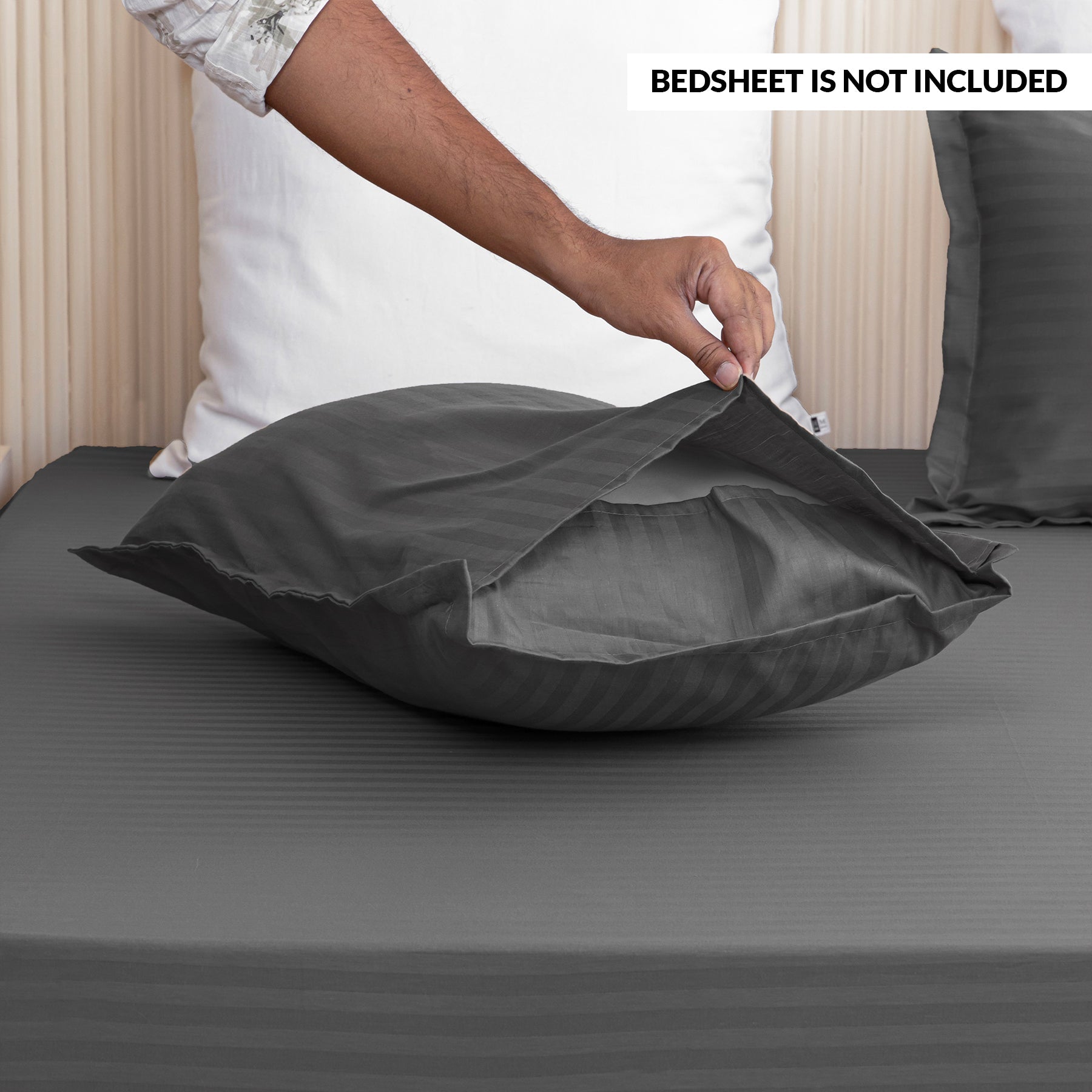 Breton Drowsy - Pillow Cover ( Bedsheet Not Included )