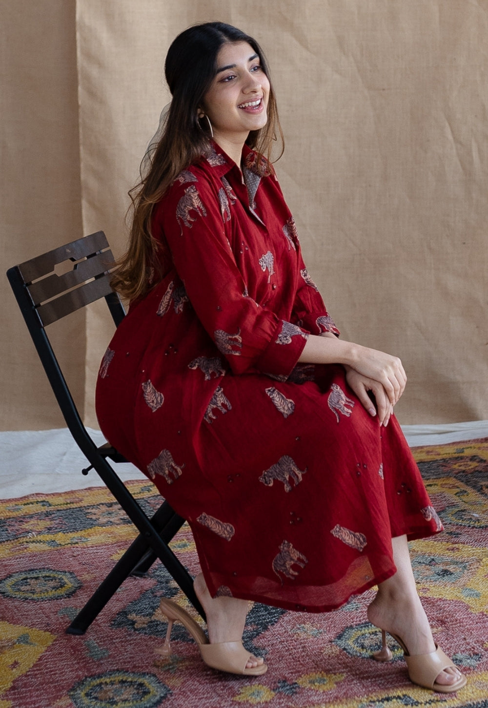 Kanha Bagh MulMul Cotton Dress
