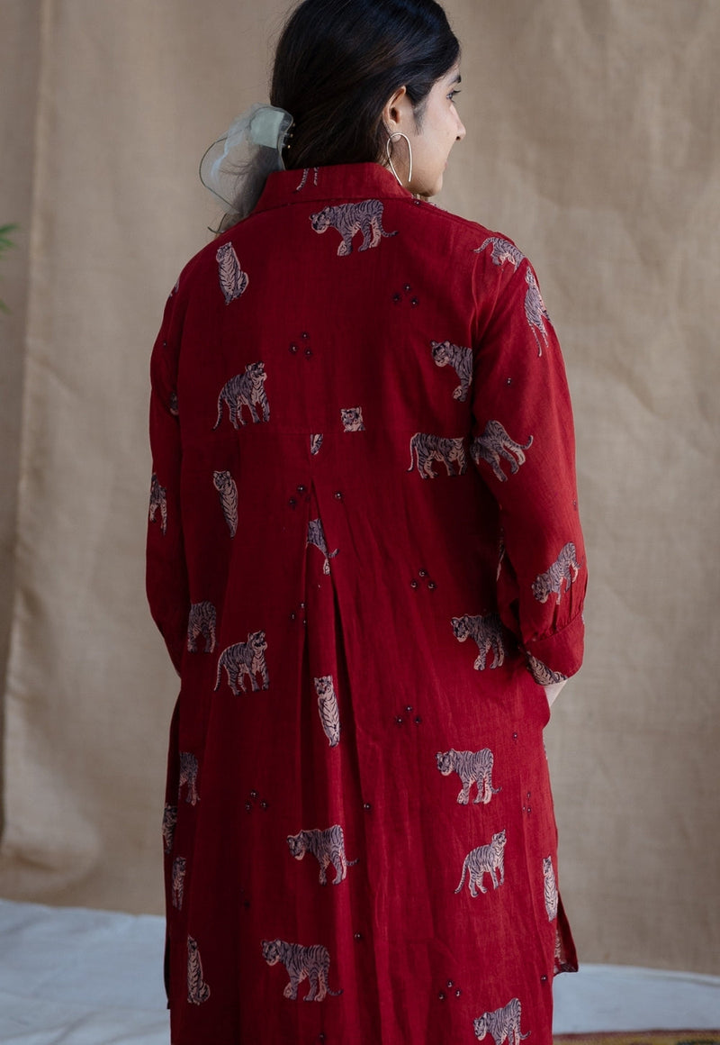 Kanha Bagh MulMul Cotton Dress