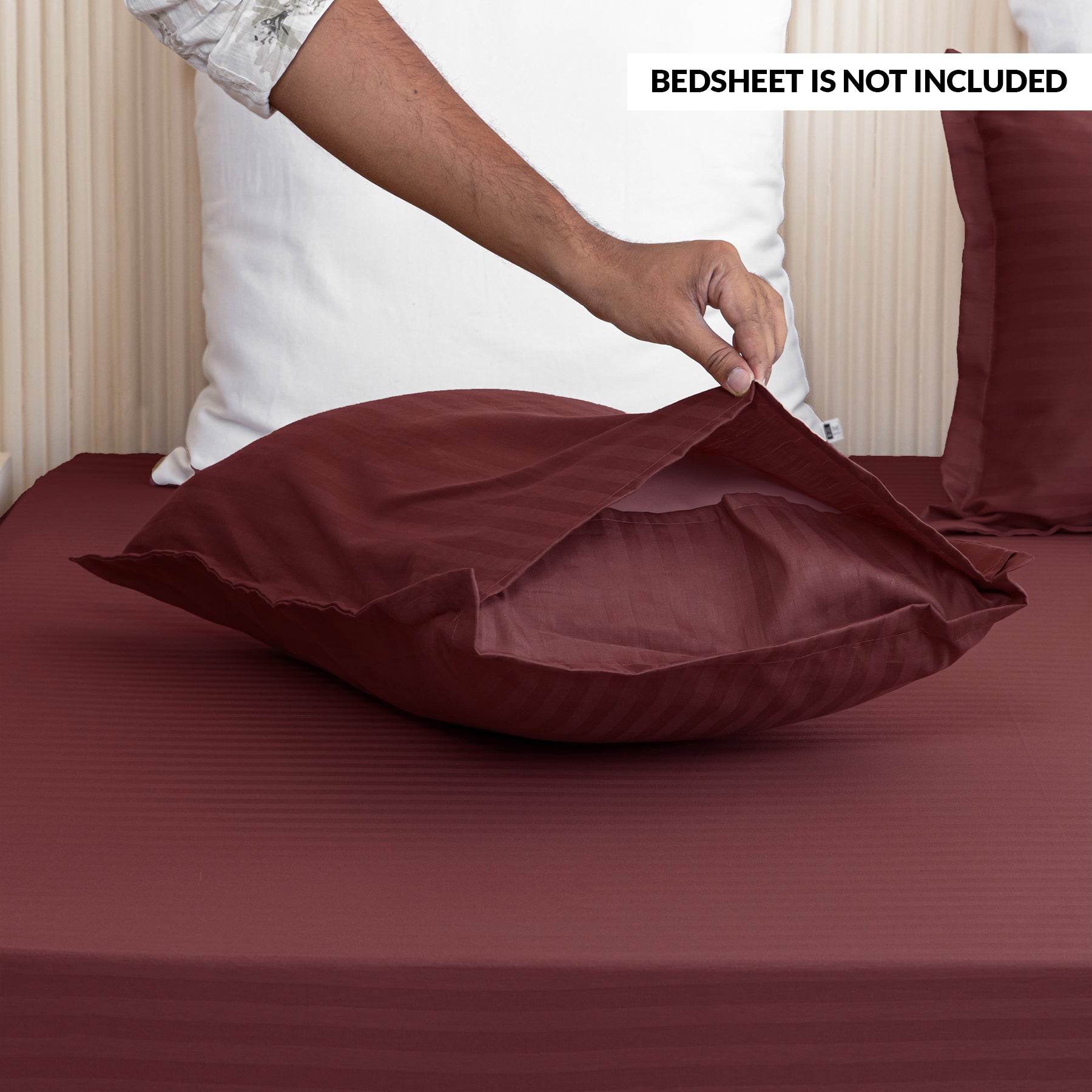 Breton Drowsy - Pillow Cover ( Bedsheet Not Included )-2