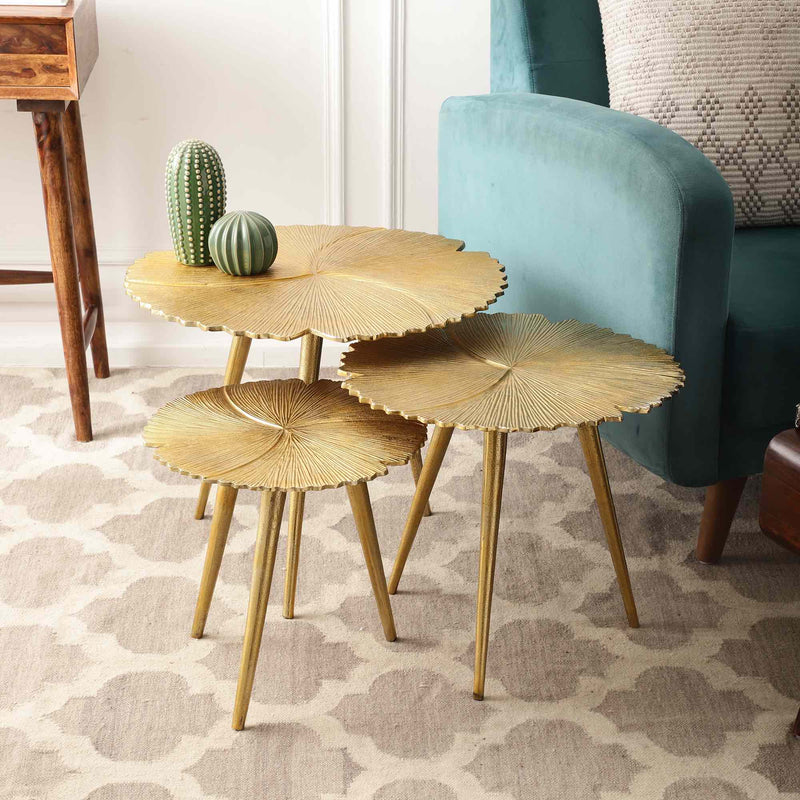 Sable Leaf Table Set of 3