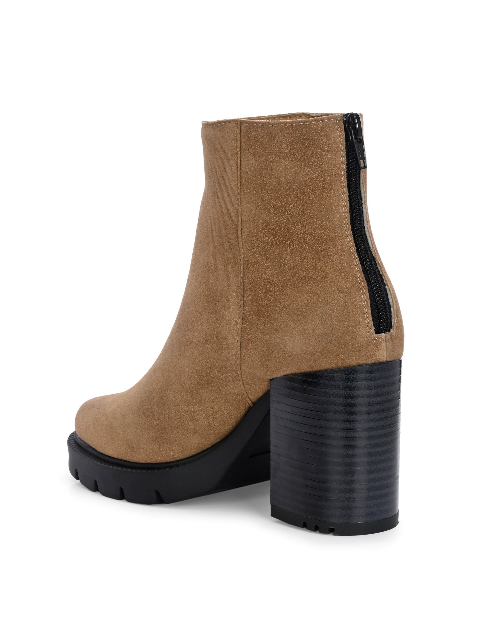 EL PASO Women Faux Leather Casual Chelsea Boots-10
