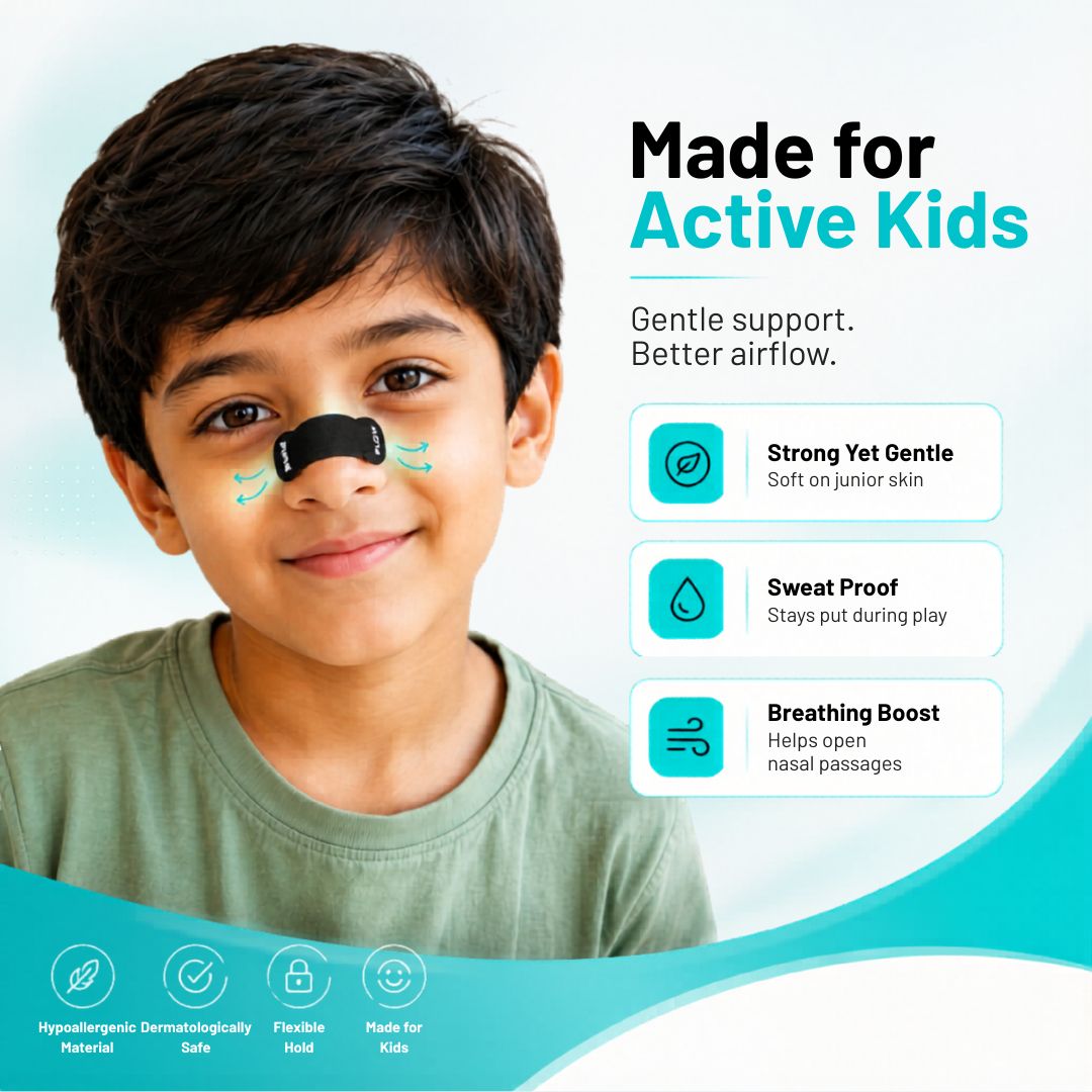 PUREFLOW JUNIOR NASAL STRIPS