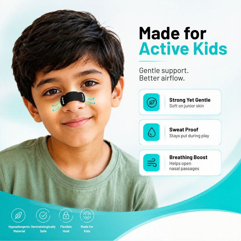 PUREFLOW JUNIOR NASAL STRIPS