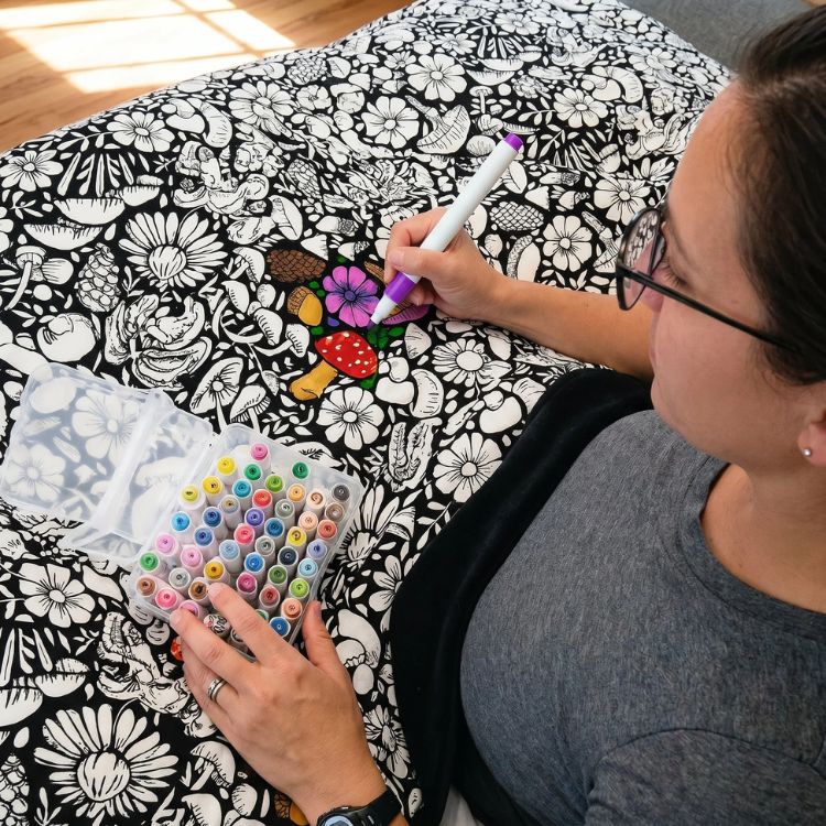 Coloring Kids Blanket sheet– Turn Screen Time Into Family Time