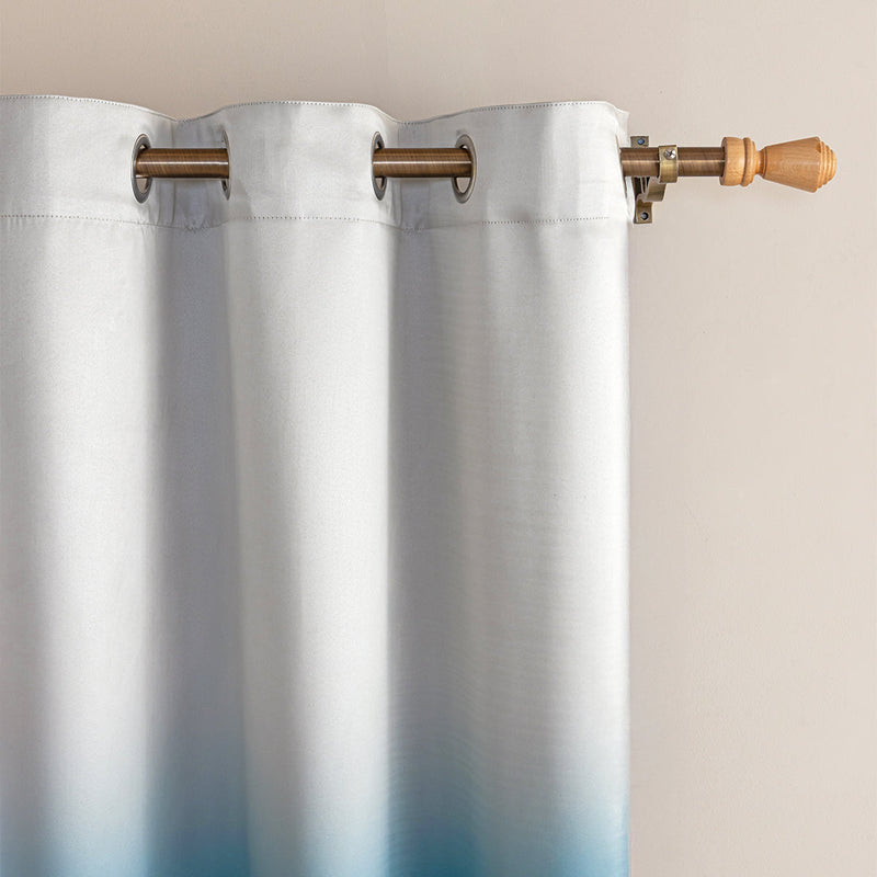 Blackout Ombre Curtain (Blue & Black)-2