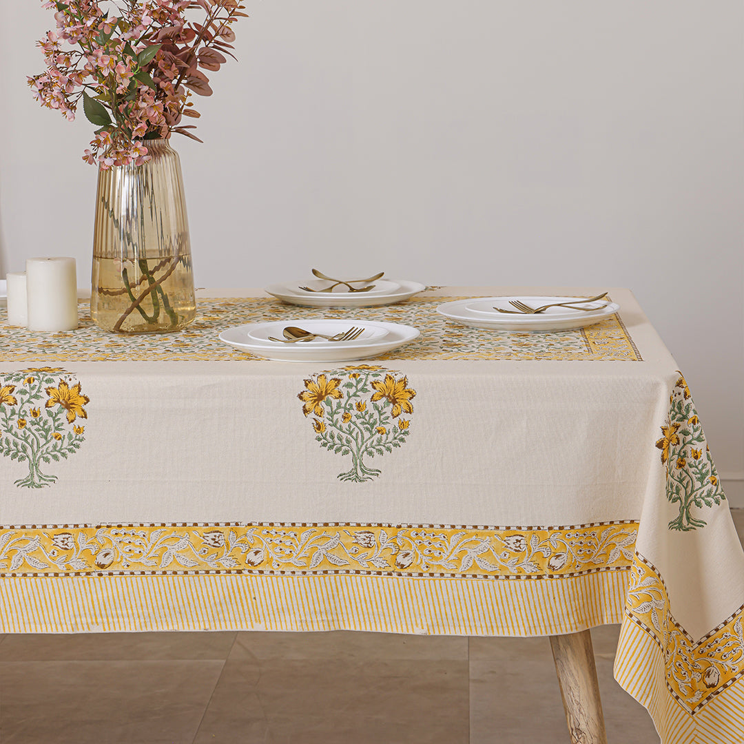 Handblock Table Cover (Sunbeam)-3