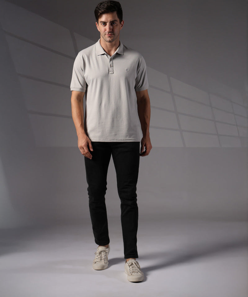 Naturefab Men’s Organic Bamboo Polo Tshirt Grey-7