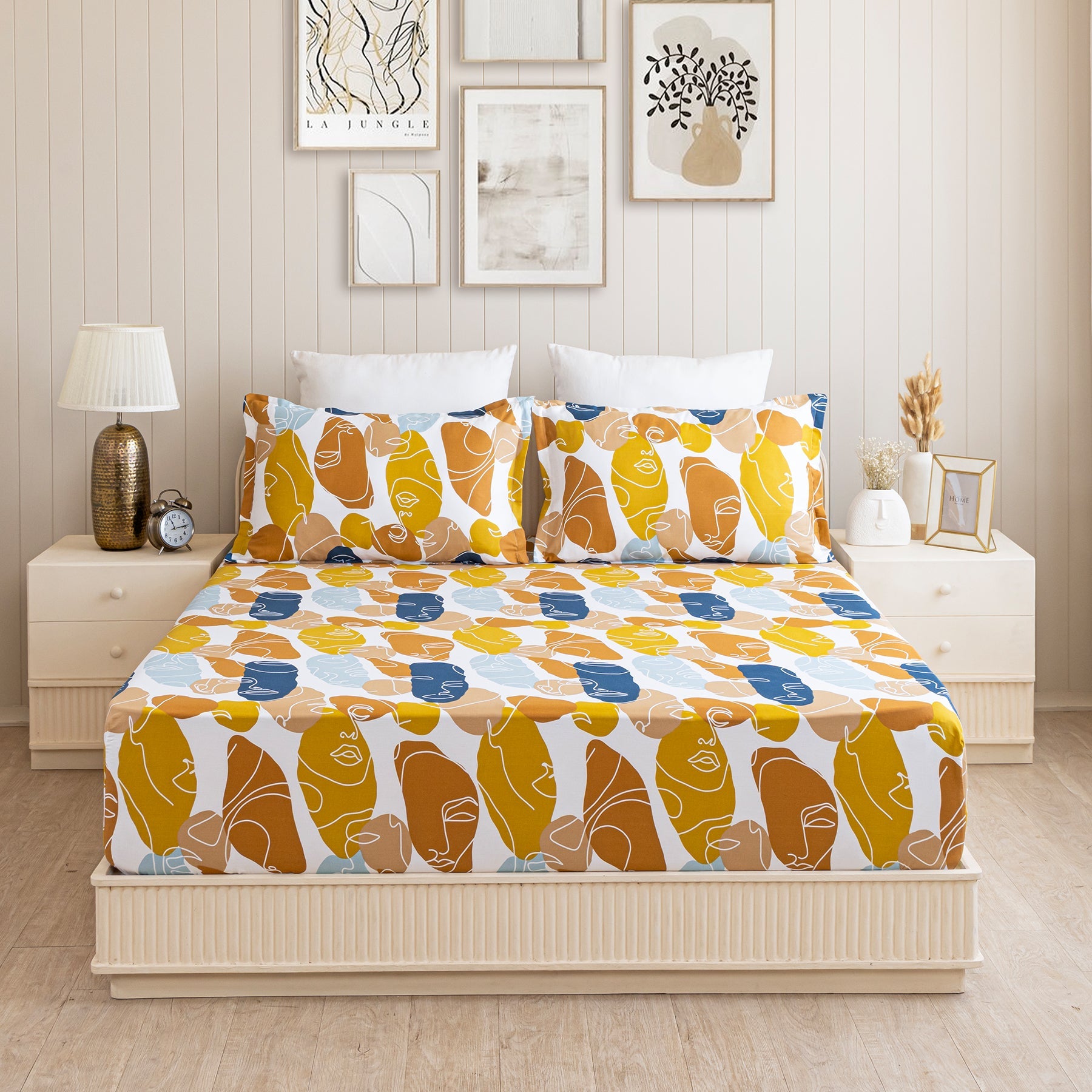 Imprimer Faces of Color - Fitted Sheet