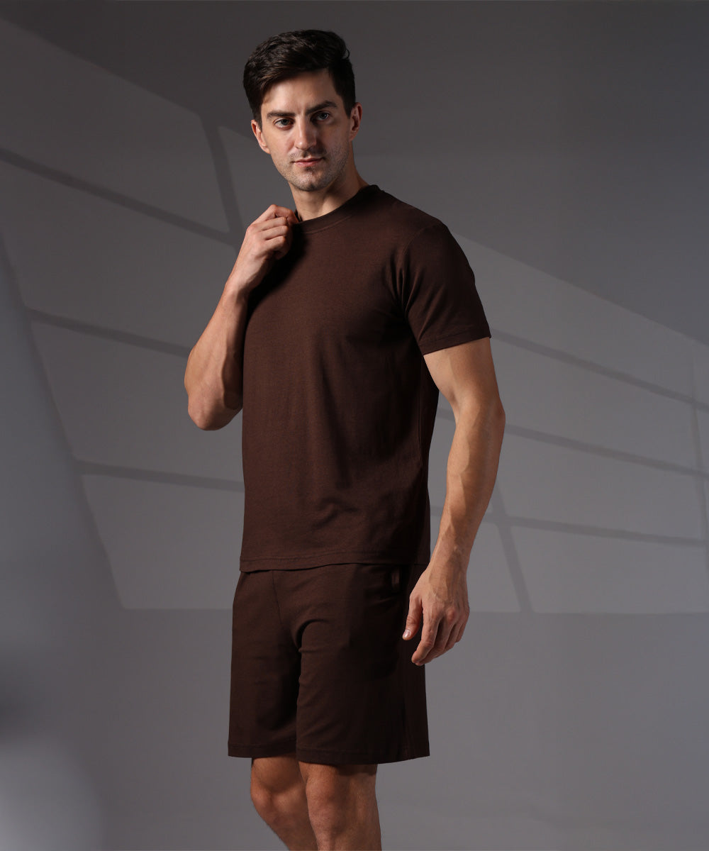 Naturefab Men’s Organic Bamboo Shorts Coffee Bean-2