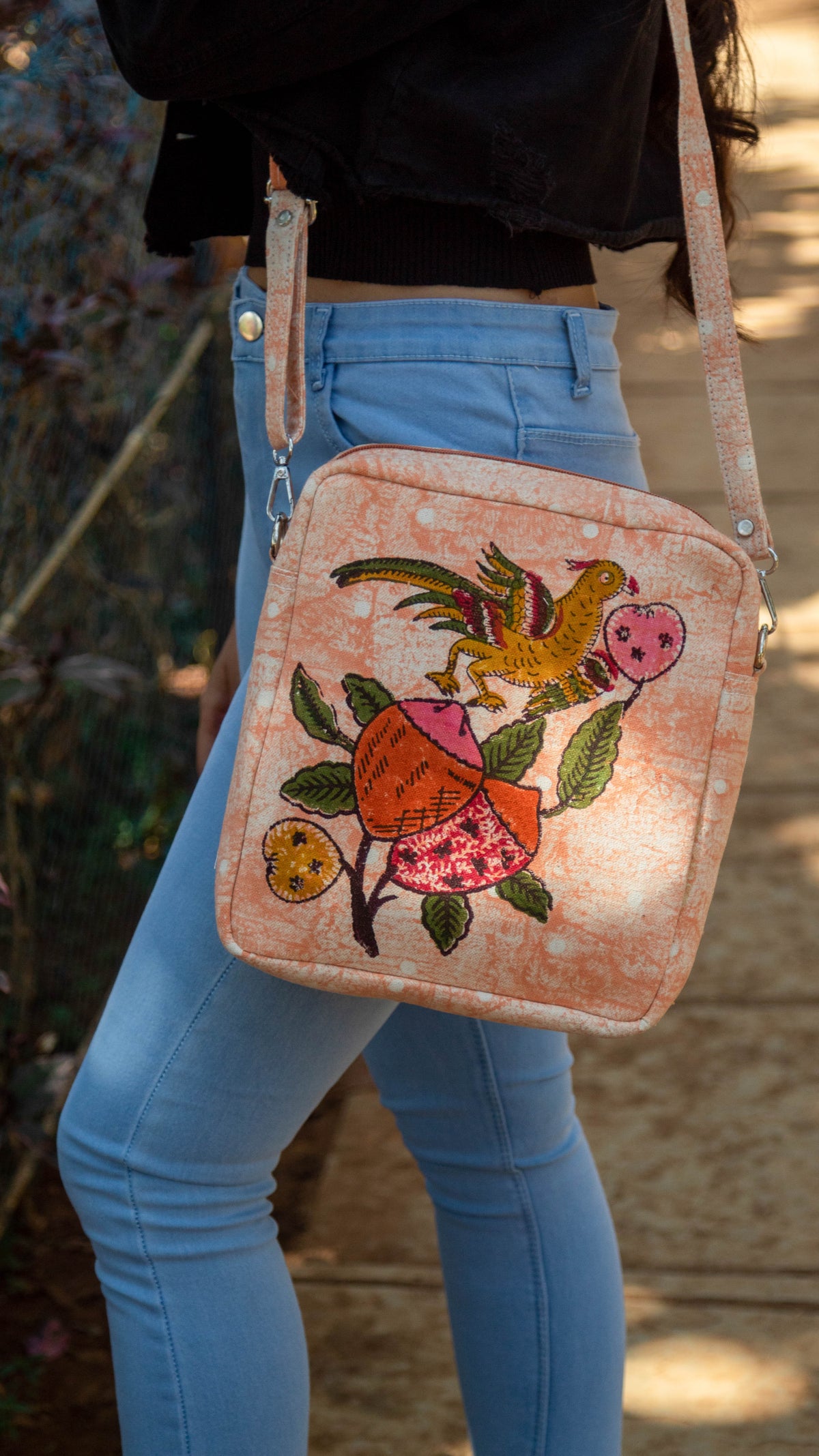 Sling Bag Tree of Life • Peach-2
