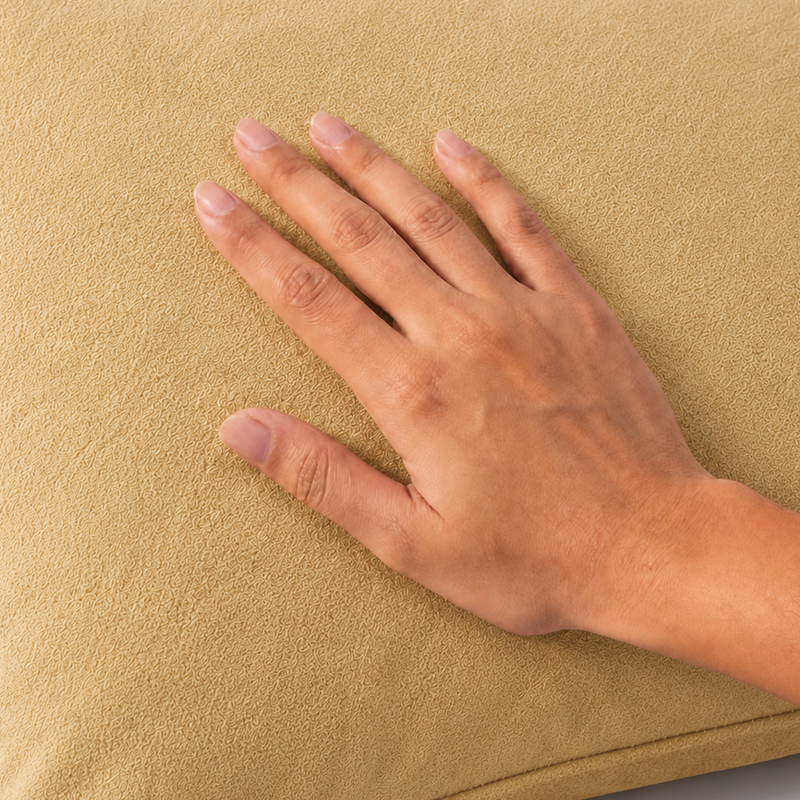 Terry Pillow Protector ( Beige )-2