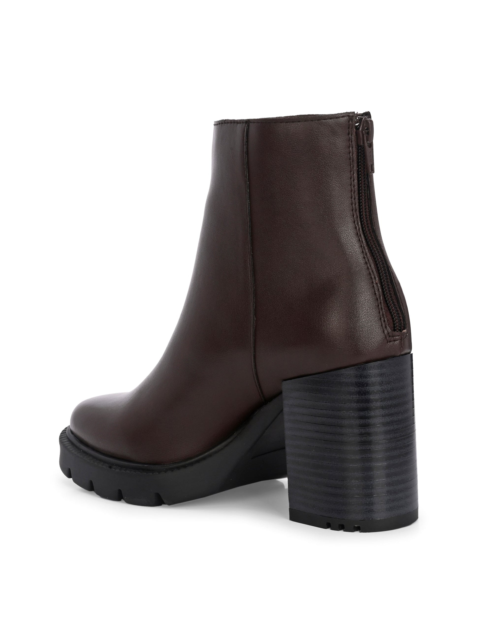 EL PASO Women Faux Leather Casual Chelsea Boots-26