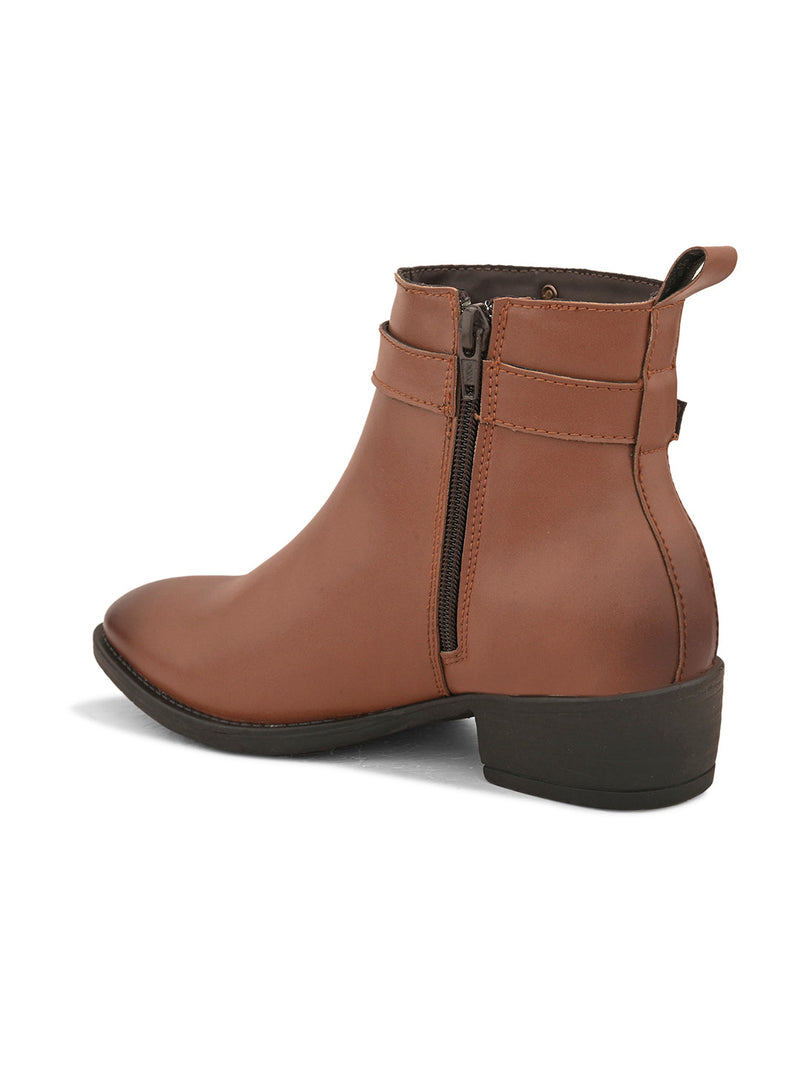 EL PASO Women Faux Leather Casual Chelsea Boots-10