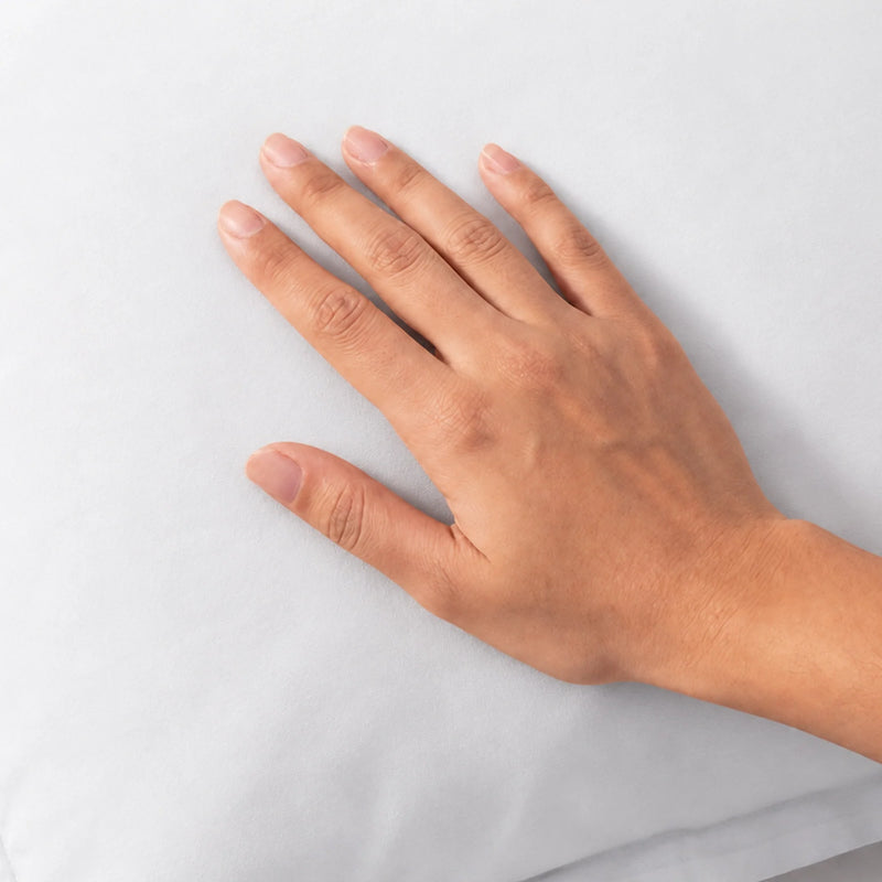 Fort Nightingale - Solid Pillow Cover (White) (Bedsheet Excluded)-2
