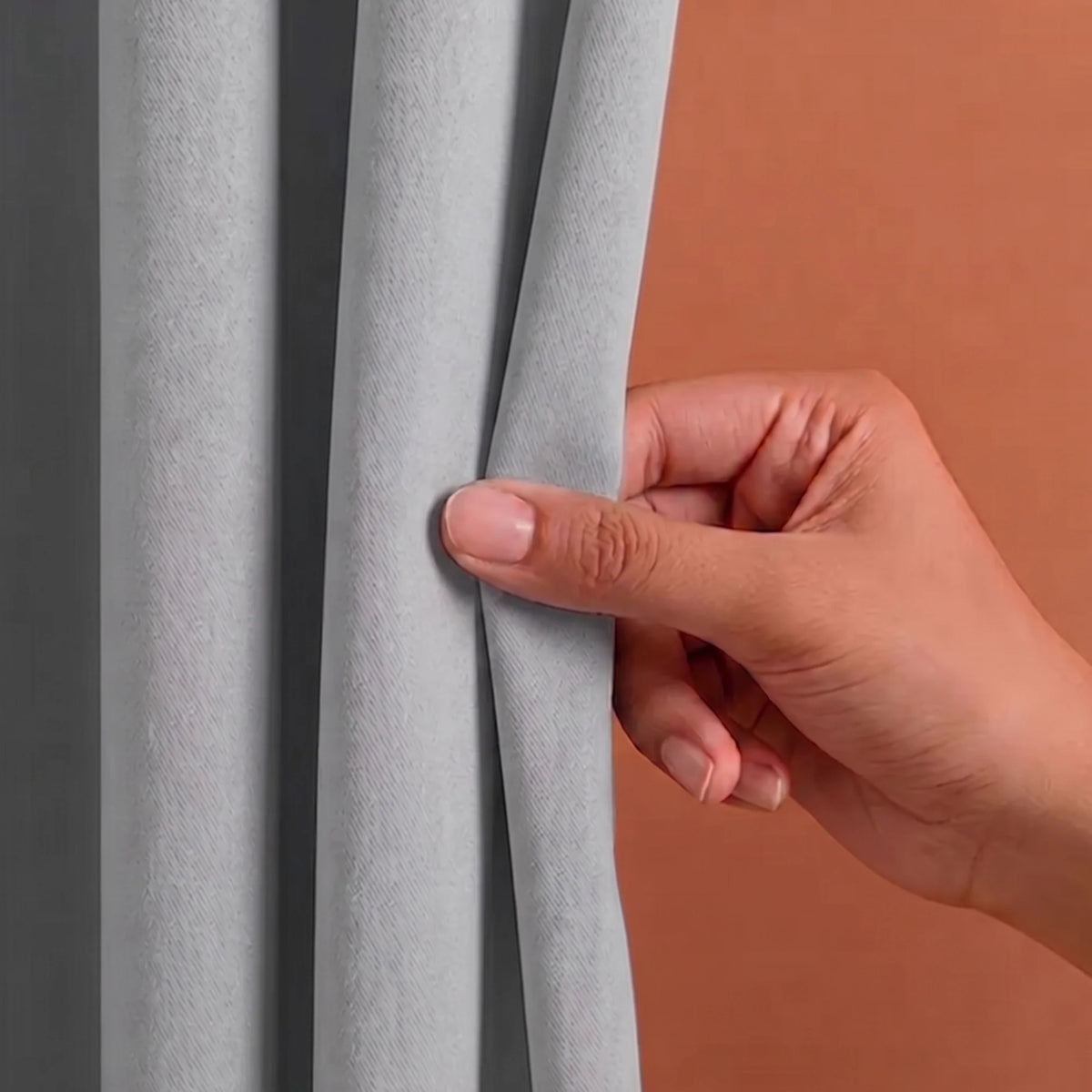 Fort Essential - Rod Pocket Blackout Curtain (Greyish)-2