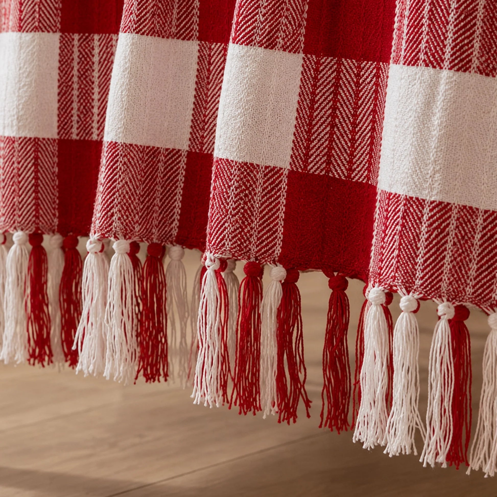 Breton Red Harlequin - Plaid Woven Throw-2