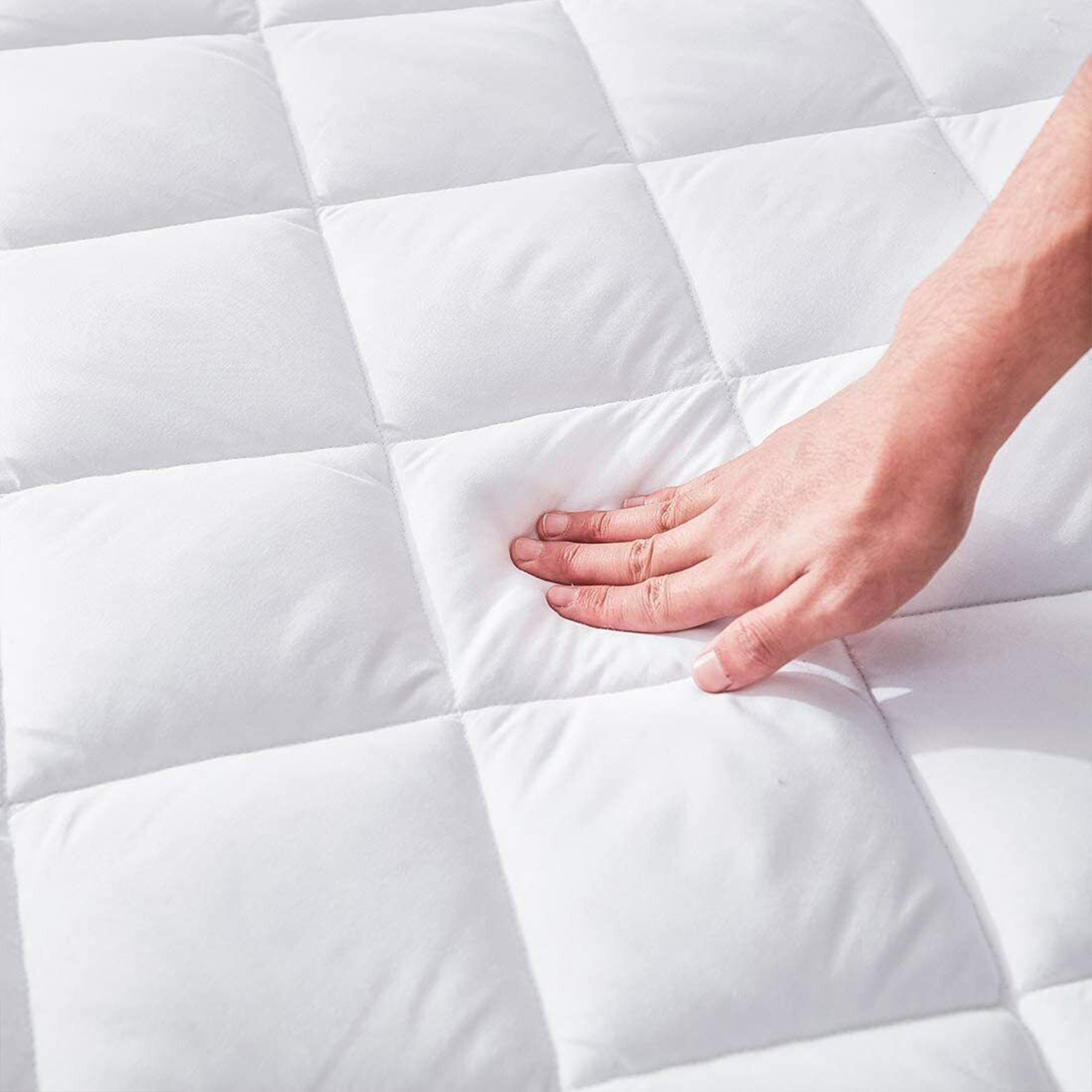 Ombre - Pure Shield Quilted Mattress Protector (White)-7