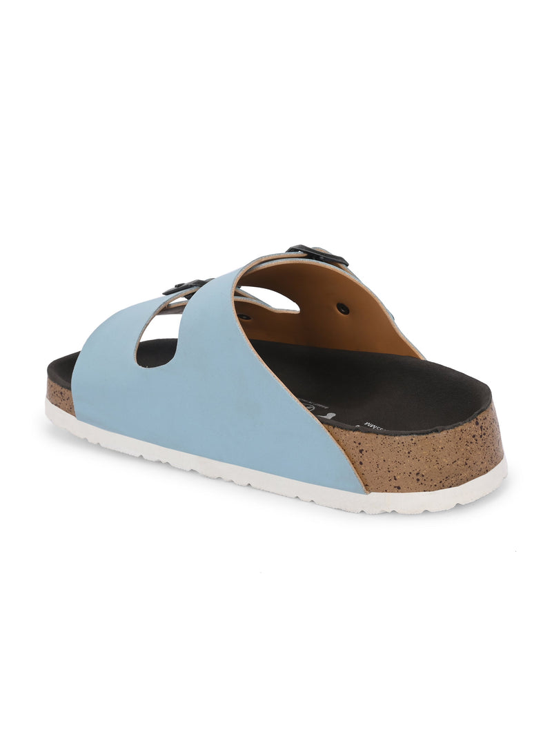 Luxurious Camel Leather Double-Strap Sandal For Women-53