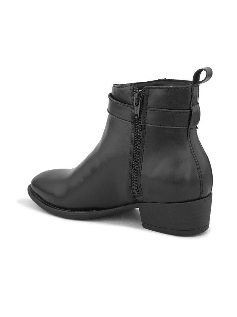EL PASO Women Faux Leather Casual Chelsea Boots-3