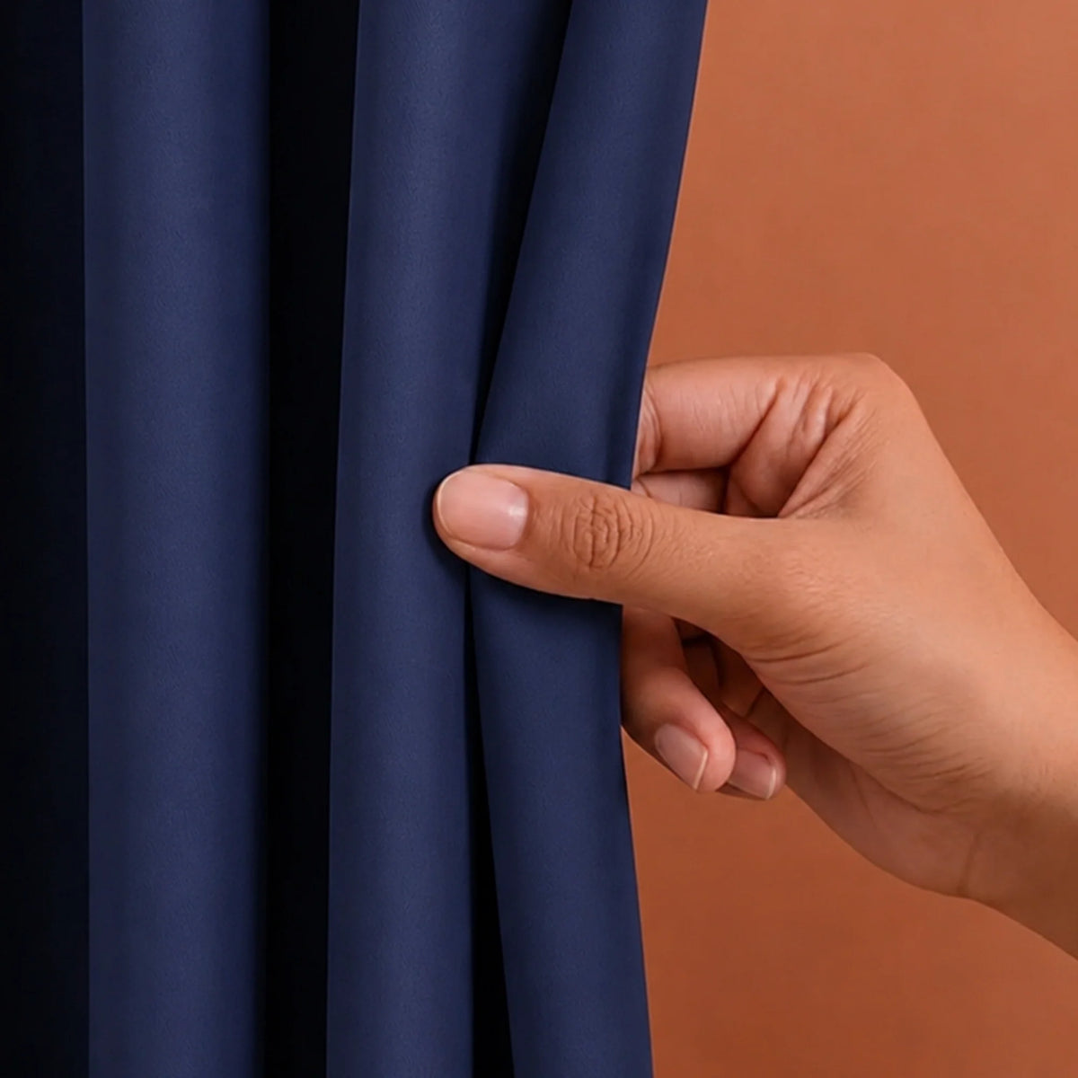 Fort Essential - Rod Pocket Blackout Curtain (Navy Blue)