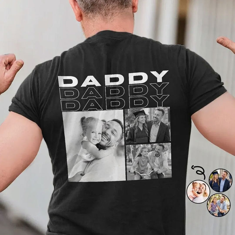 Personalized Photo Collage T-Shirt – Papa, Daddy, Mummy or Any Name-6