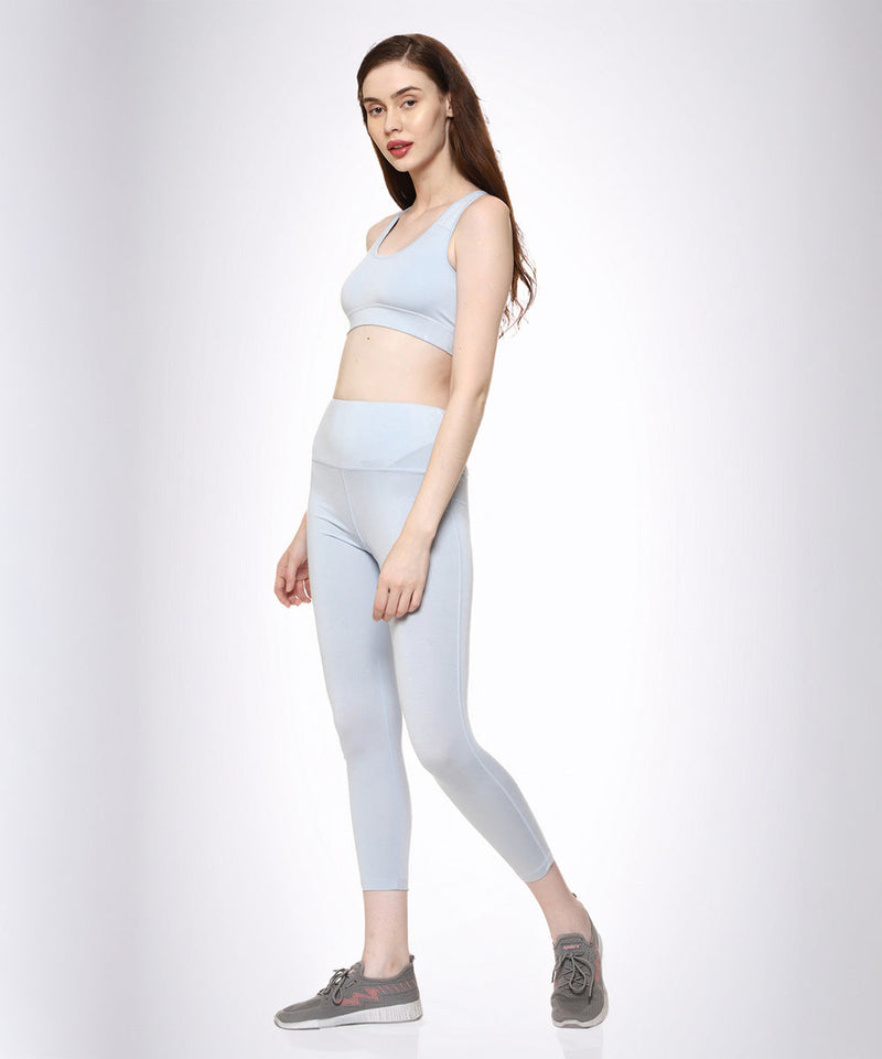 Naturefab Women's Bamboo Sports Bra Sky Blue-3
