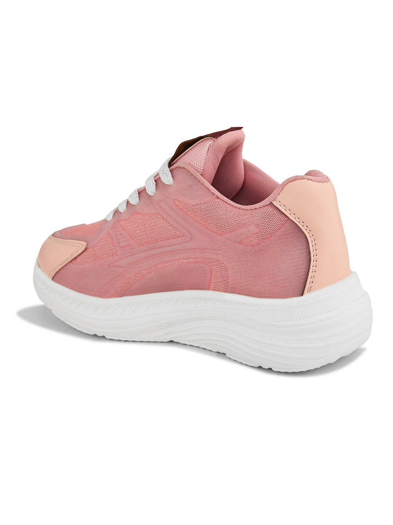 Women Solid Round Toe Lightweight Sneakers-22