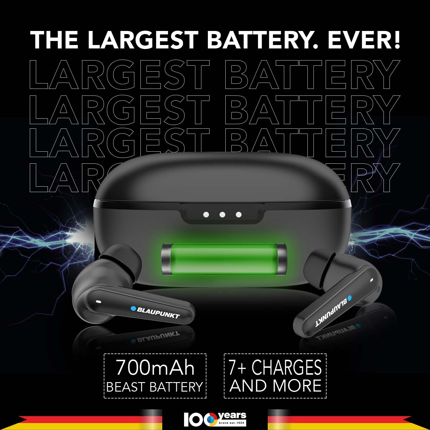 BTW300 Xtreme Moksha Maxbuds TRUE ANC Wireless Earbuds (Black)-9