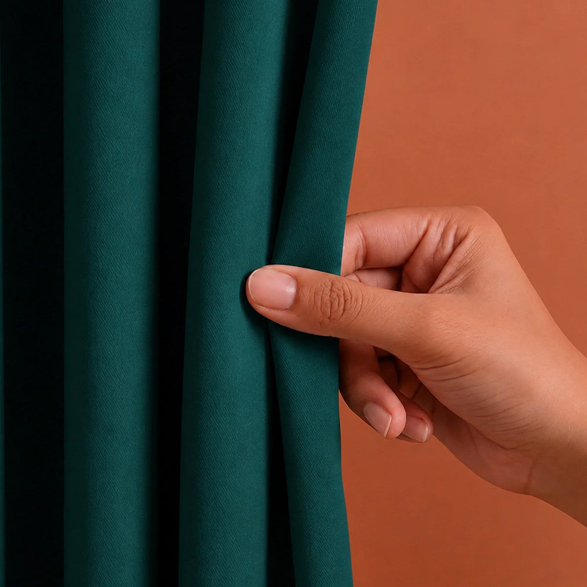 Fort Essential - Rod Pocket Blackout Curtain (Rama Green)