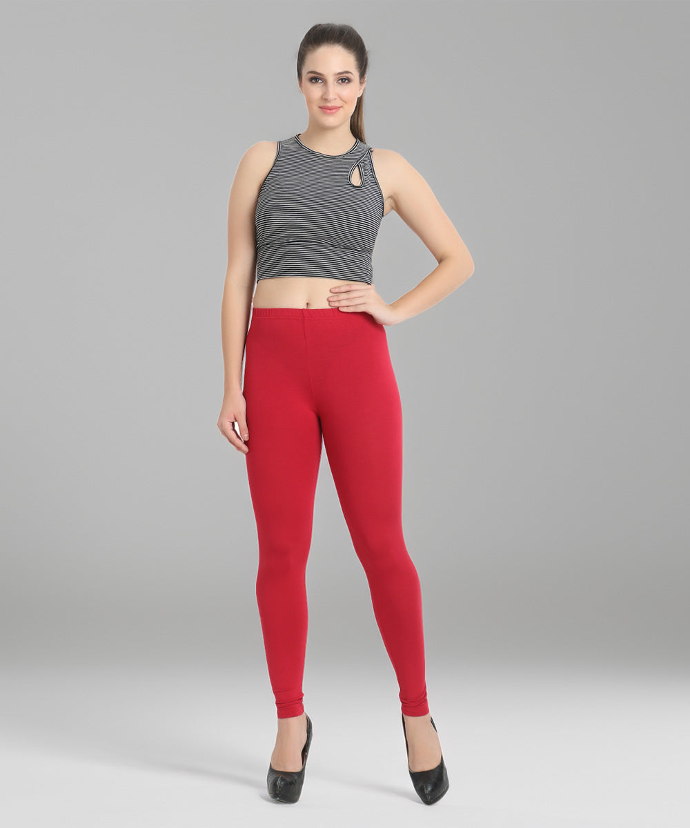 Naturefab Women's Organic Bamboo Legging Maroon-5