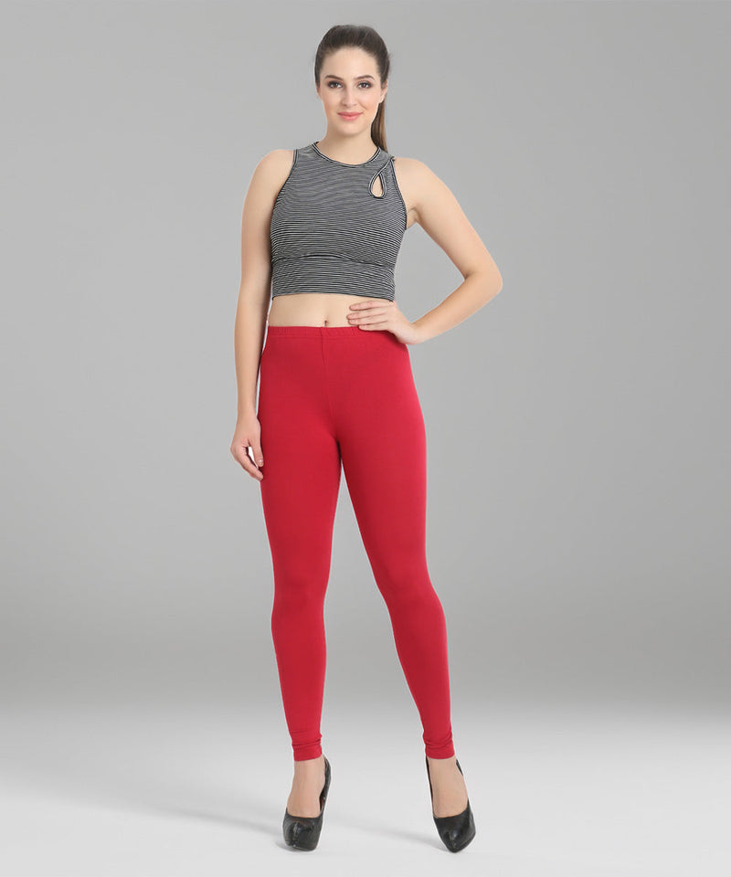 Naturefab Women's Organic Bamboo Legging Maroon-5
