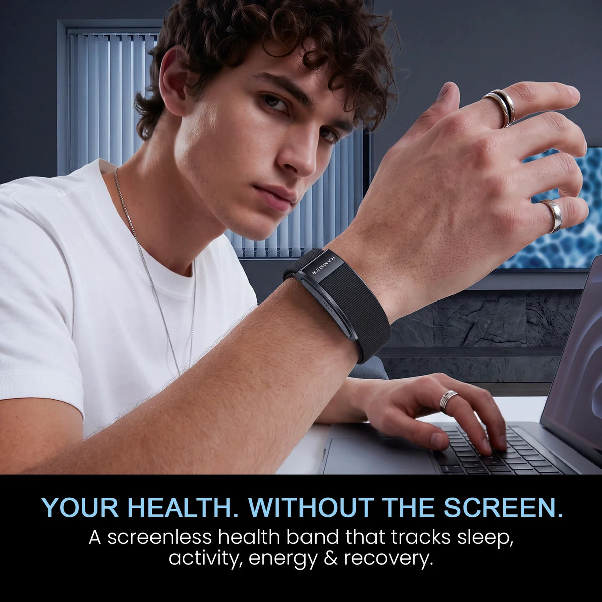 HAMMER Fit Pro 2 Screenless Fitness Band, 24/7 Activity Health Tracker, Heart Rate, Sleep Tracke, Multiple Sports Modes-2