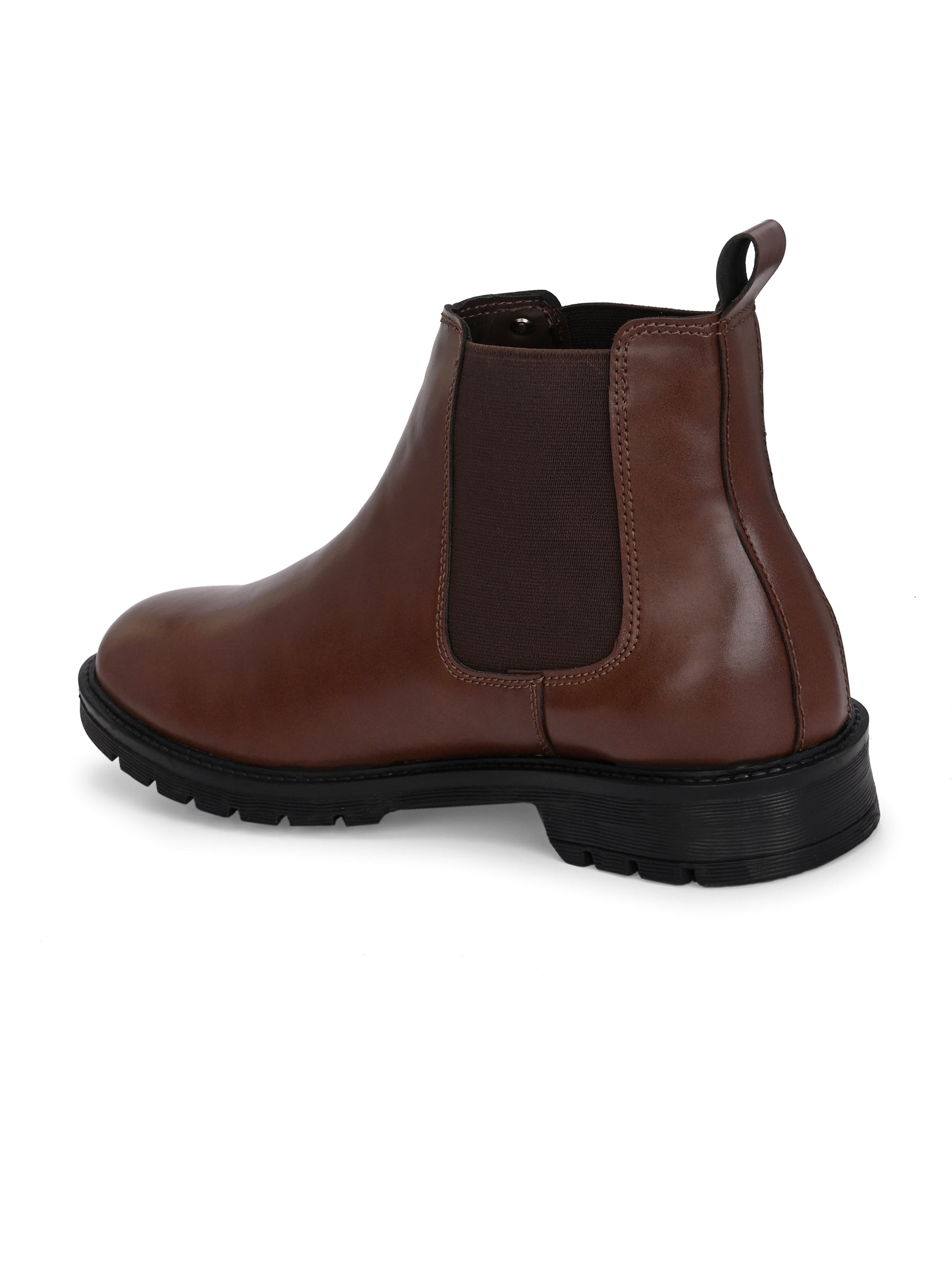 El Paso Men Faux Leather Casual Chelsea Boots-12