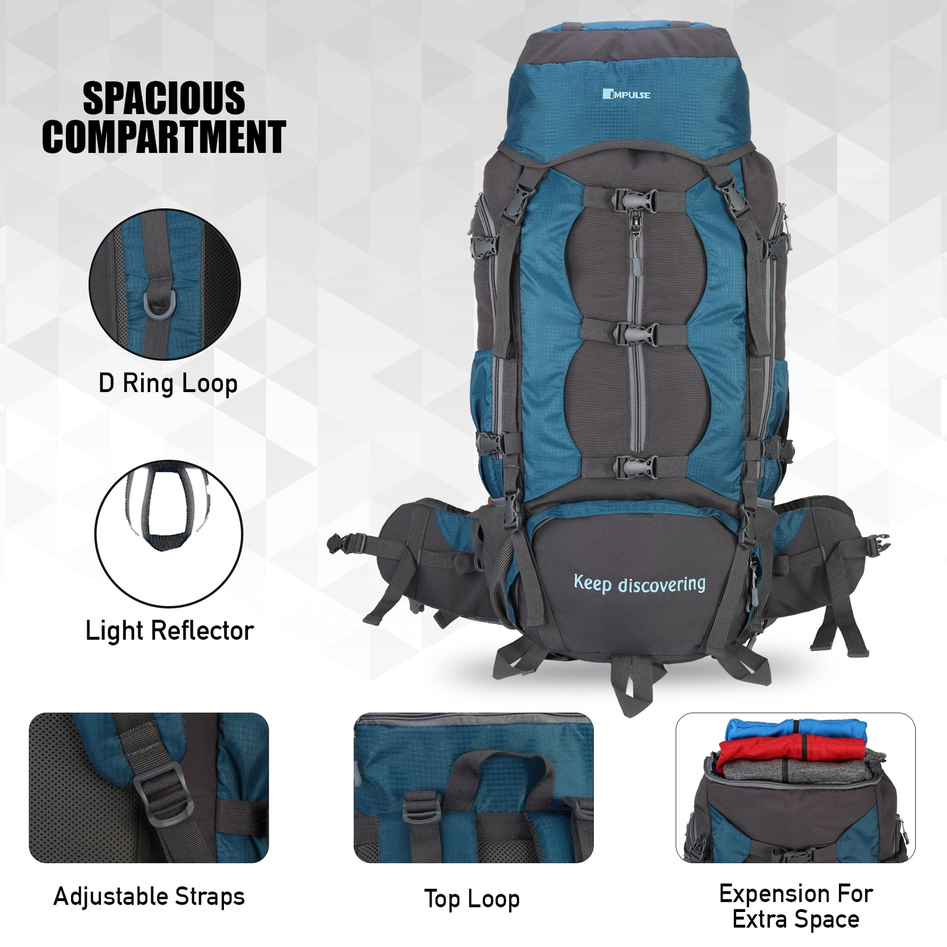 Buckle Up Teal Blue (90L)