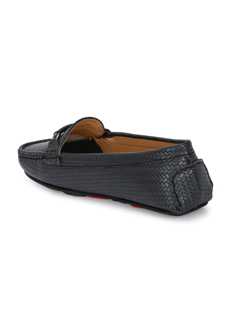 El PASO Textured Round Toe Lightweight Loafers For Women-2