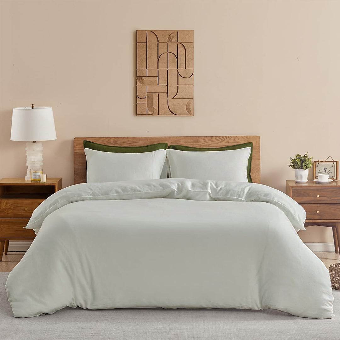 Fort Mellow - Solid Duvet Cover (Light Grey)