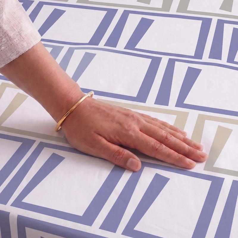 Imprimer Modern Maze - Printed Bedsheet (Multicolor)-2