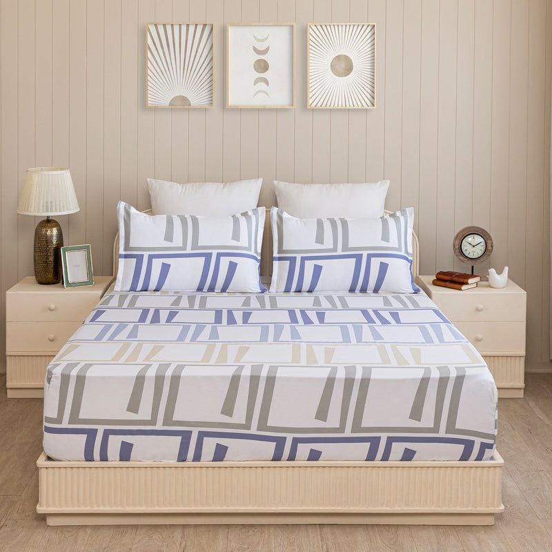 Imprimer Modern Maze - Printed Fitted Sheet-2