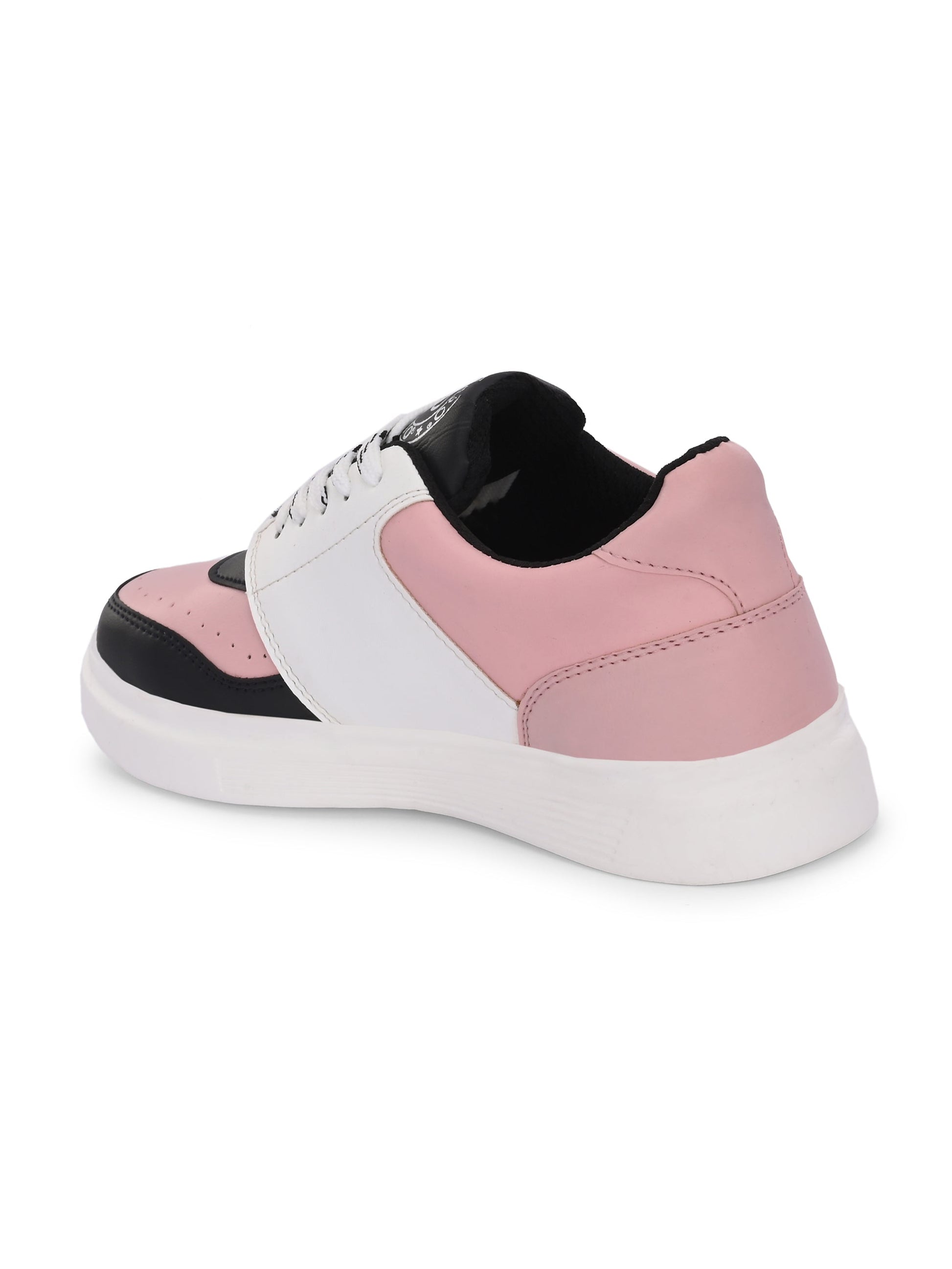 EL PASO Faux Leather Casual Lace Up Sneakers For Women-21