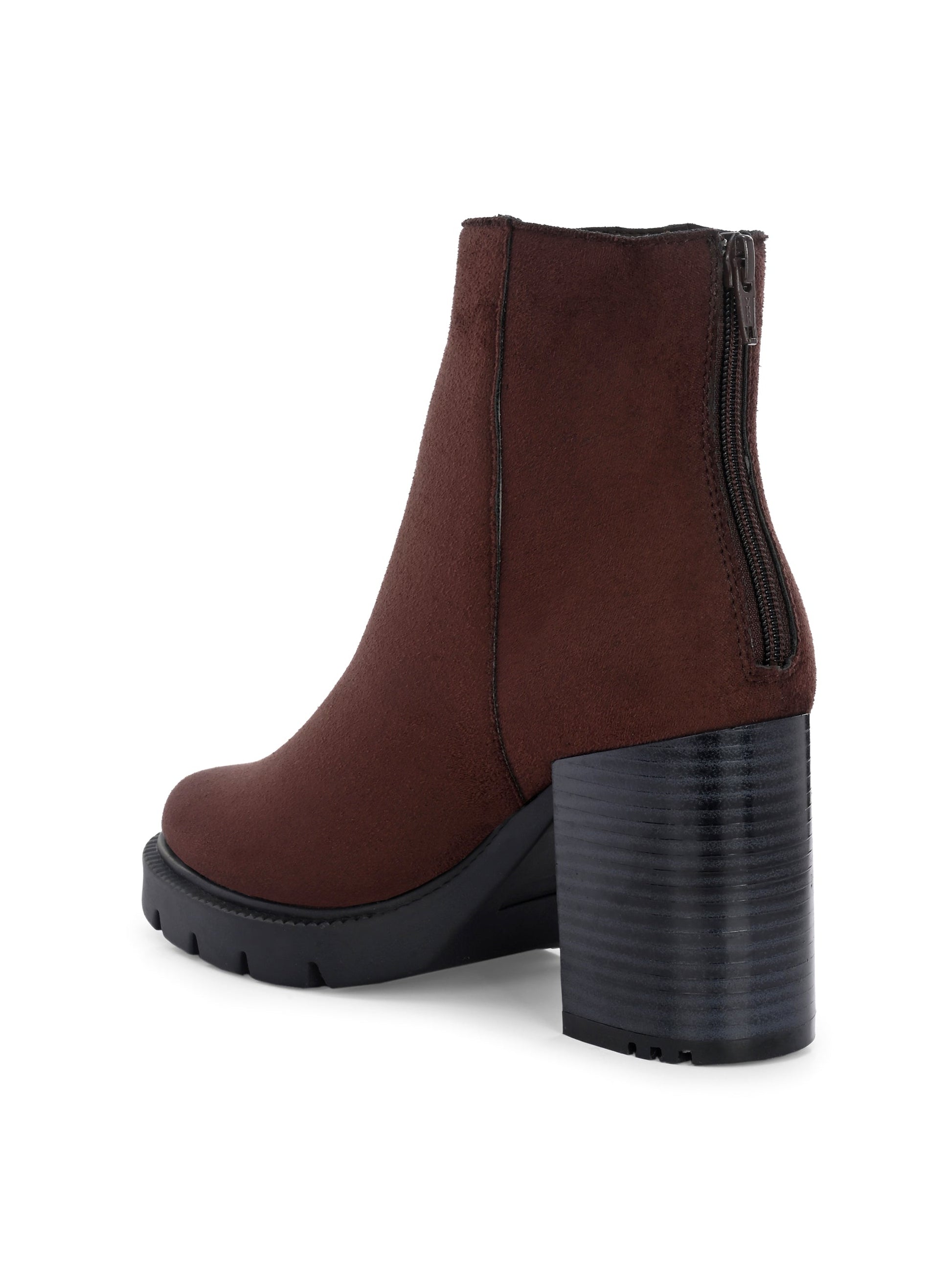 EL PASO Women Faux Leather Casual Chelsea Boots-34