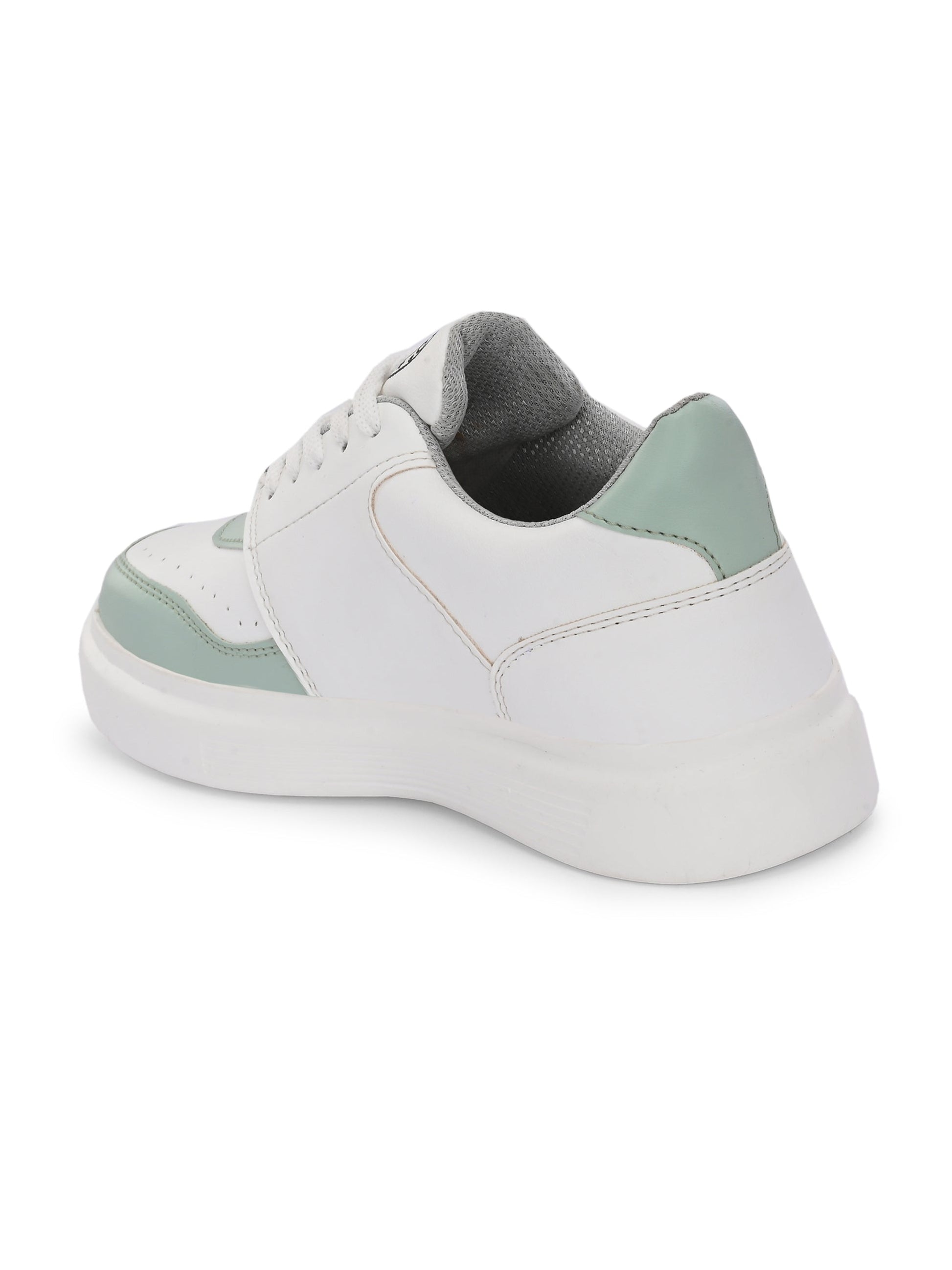 EL PASO Faux Leather Casual Lace Up Sneakers For Women-14