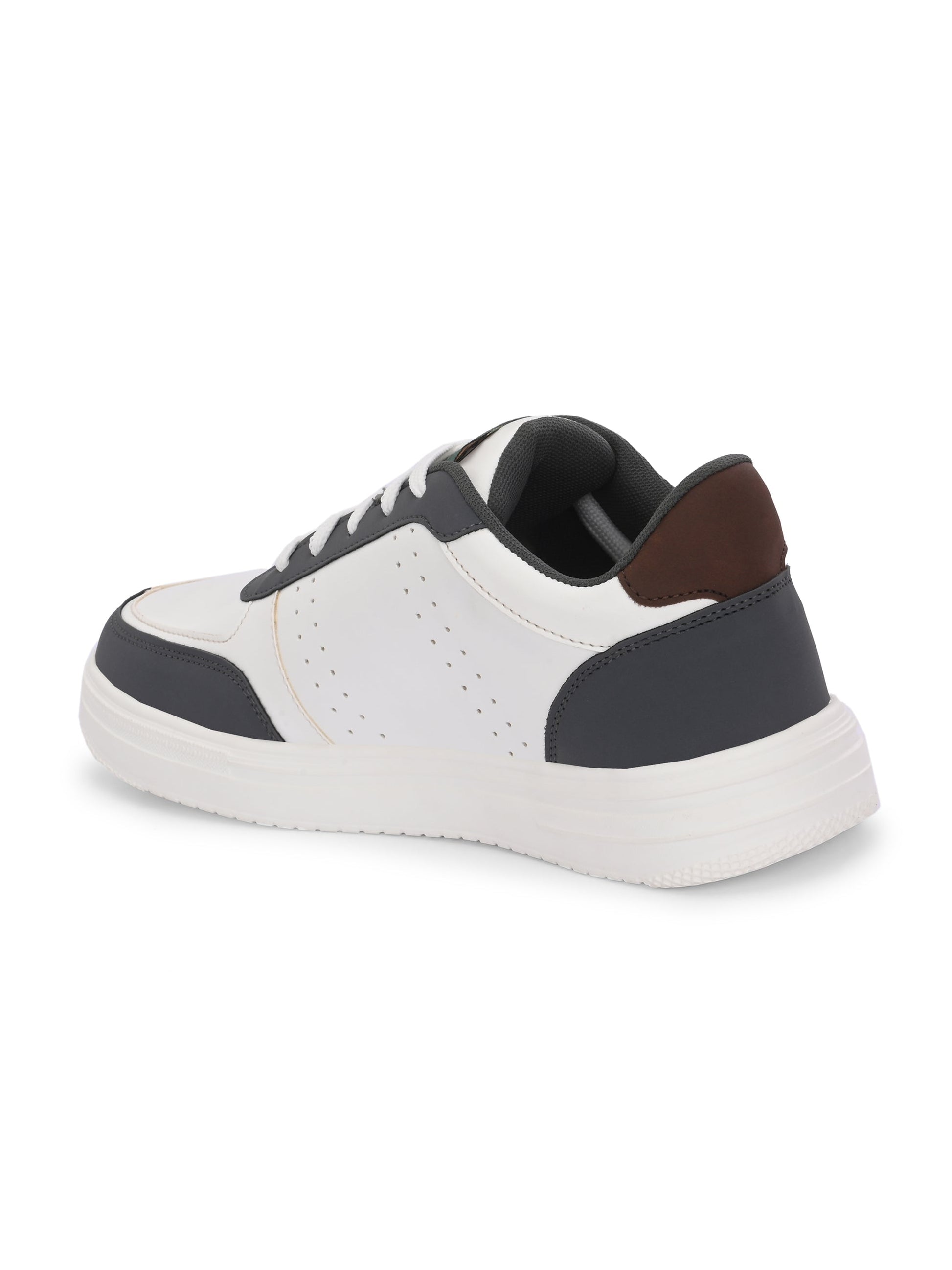 Men Colourblocked Round Toe Lightweight Sneakers-4
