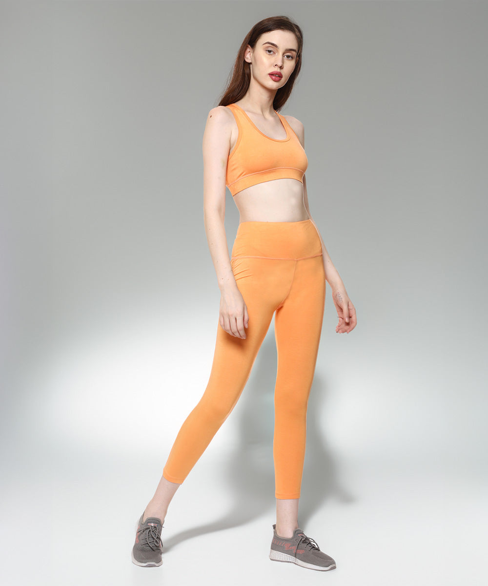 Naturefab Women's Bamboo Coórds Set Papaya-3