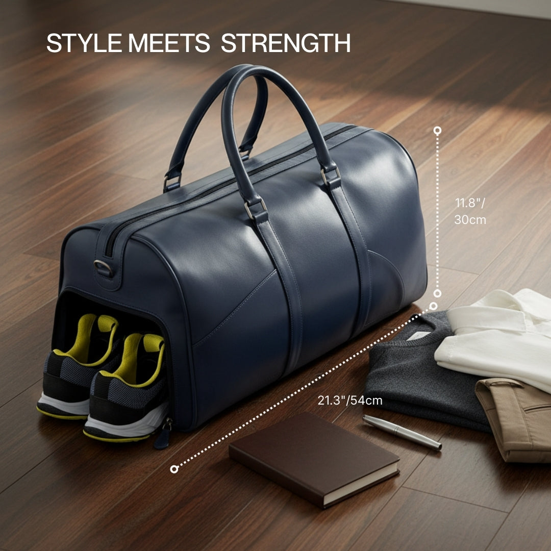 Iconic Blue Duffle Bag-2