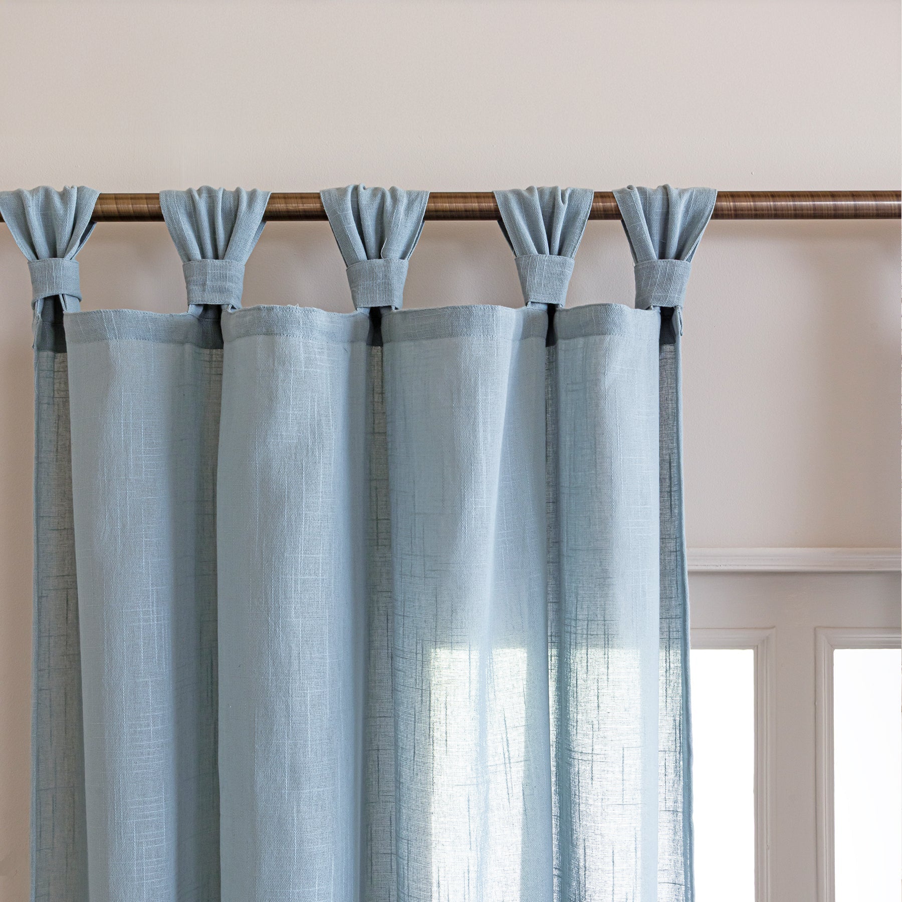 Fort Absolute - Twist Tab Top Sheer Curtain (Silver Grey)-2